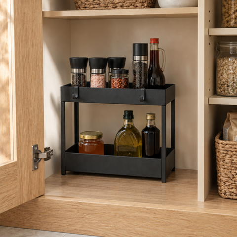 Rack organizador de 2 niveles