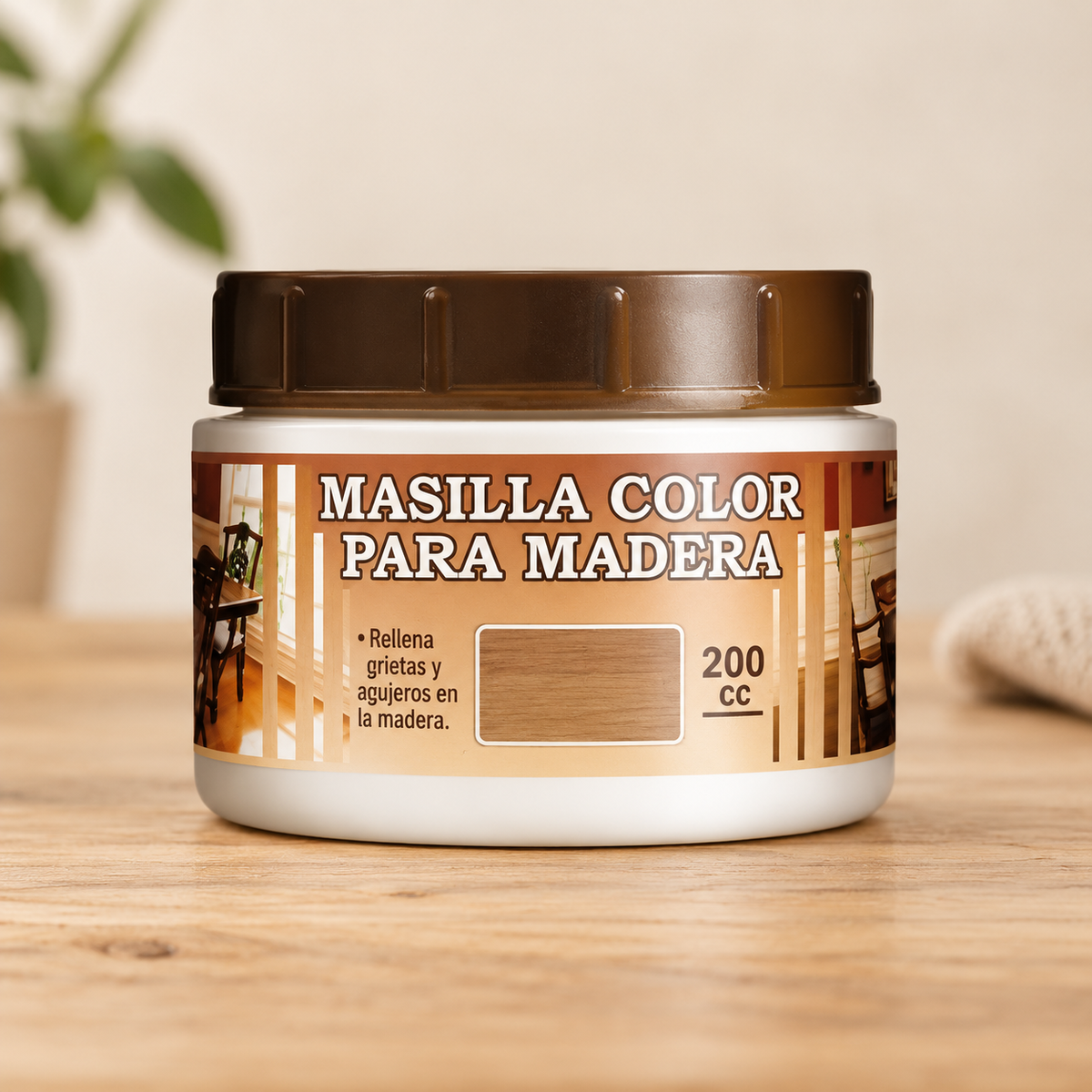 Masilla reparadora para grietas y agujeros.