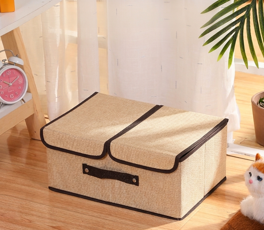 Organizador con tapa dual con division.