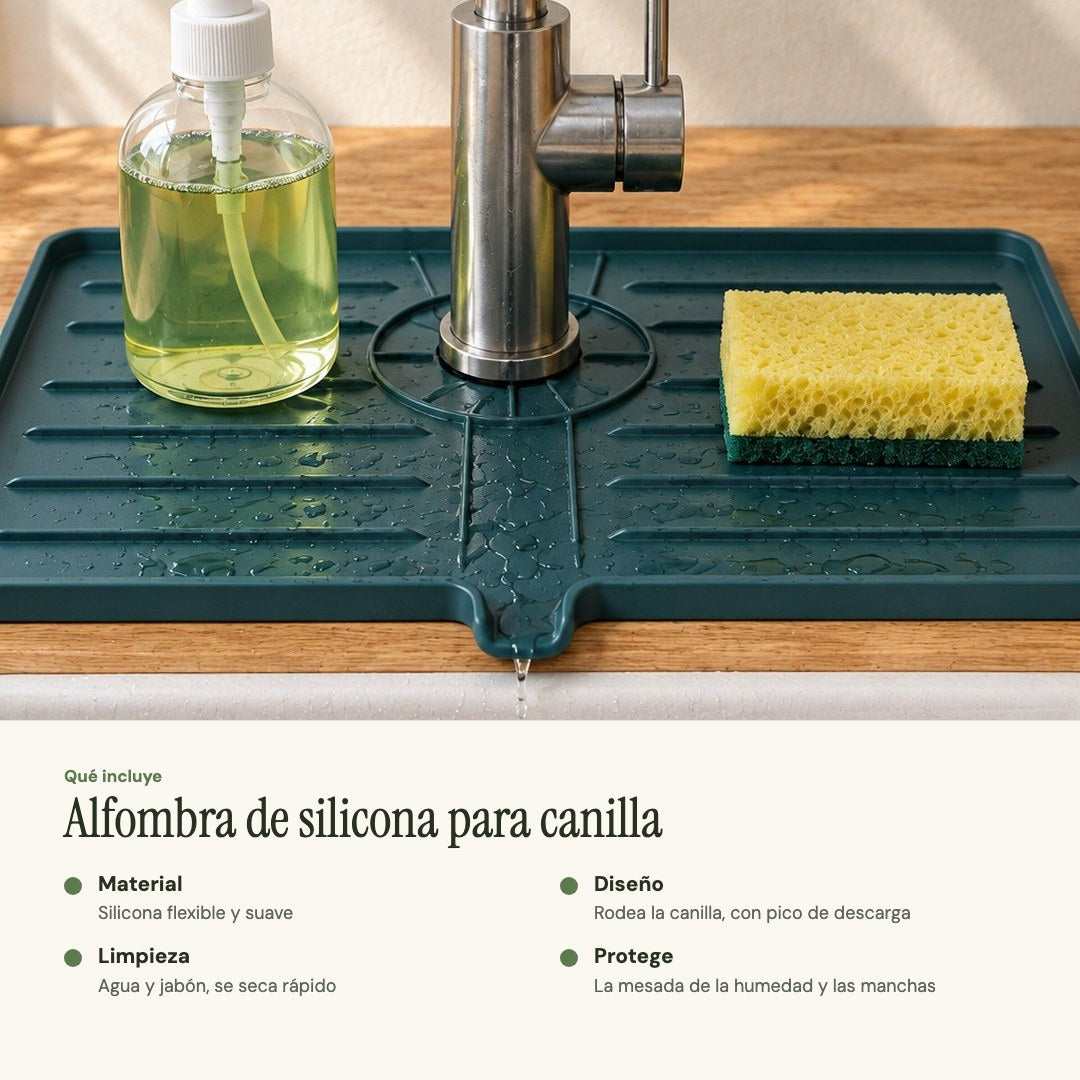 Qué incluye la alfombra de silicona