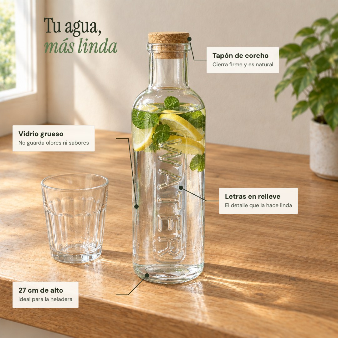 Características de la botella de vidrio
