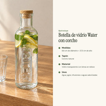 Qué incluye y medidas de la botella