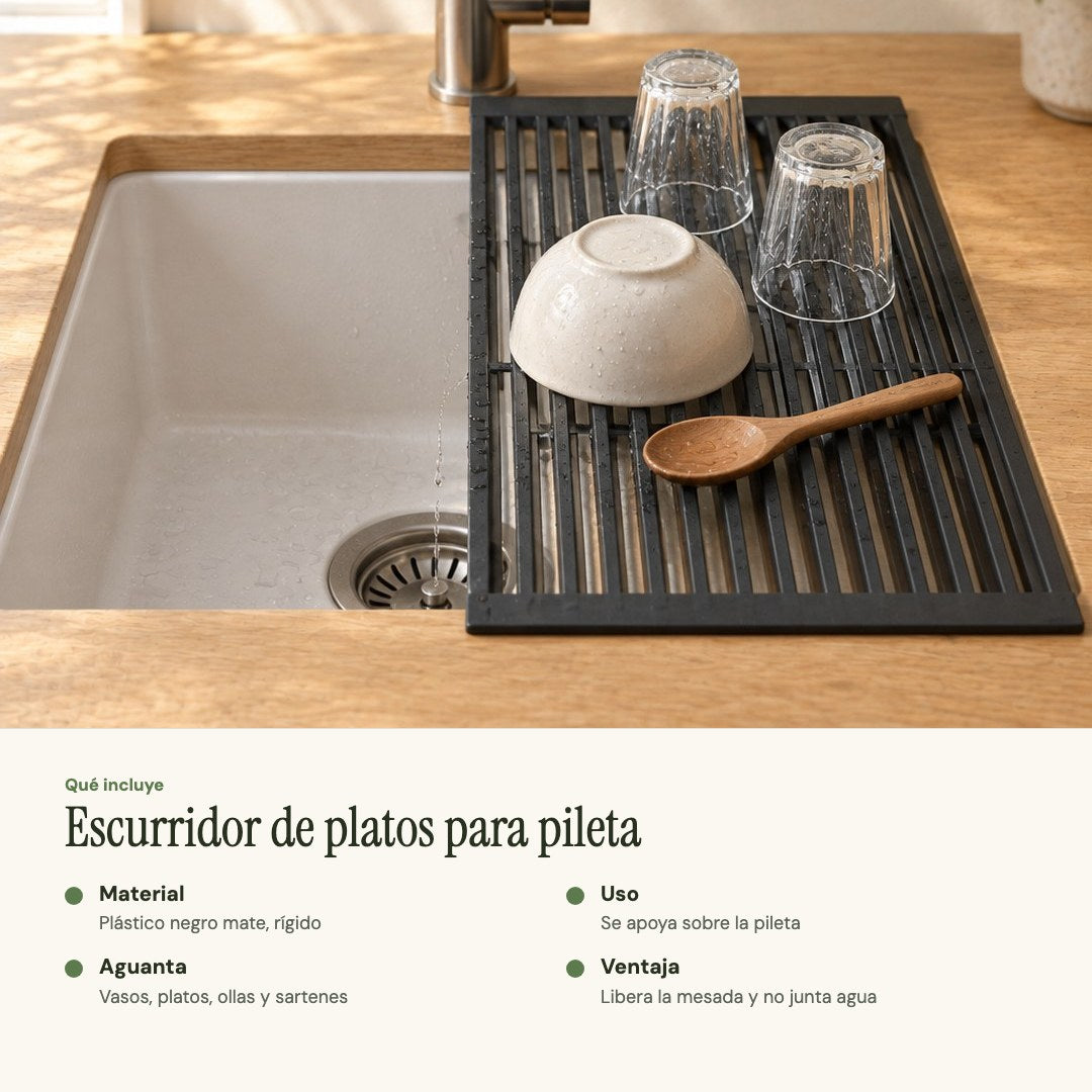 Qué incluye el escurridor de platos