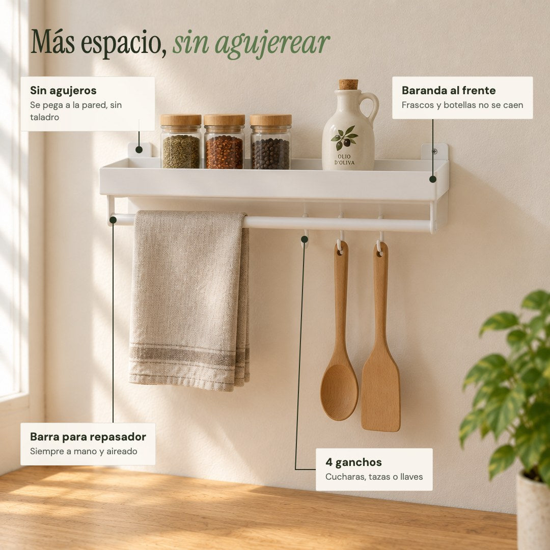 Características del estante de pared