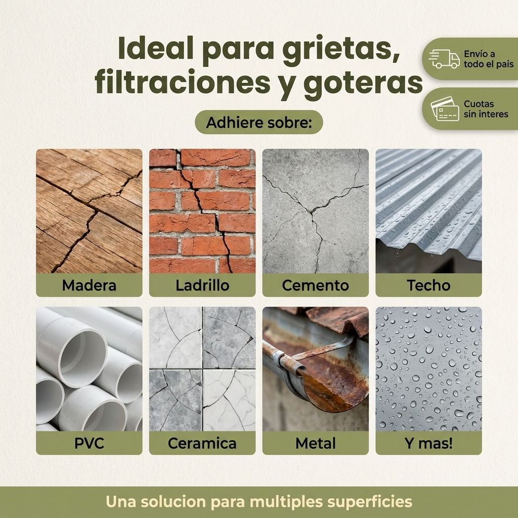 Sellador Total impermeable en Aerosol Caucho Liquido